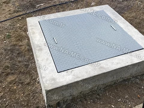 FRP cover over a concrete manhole